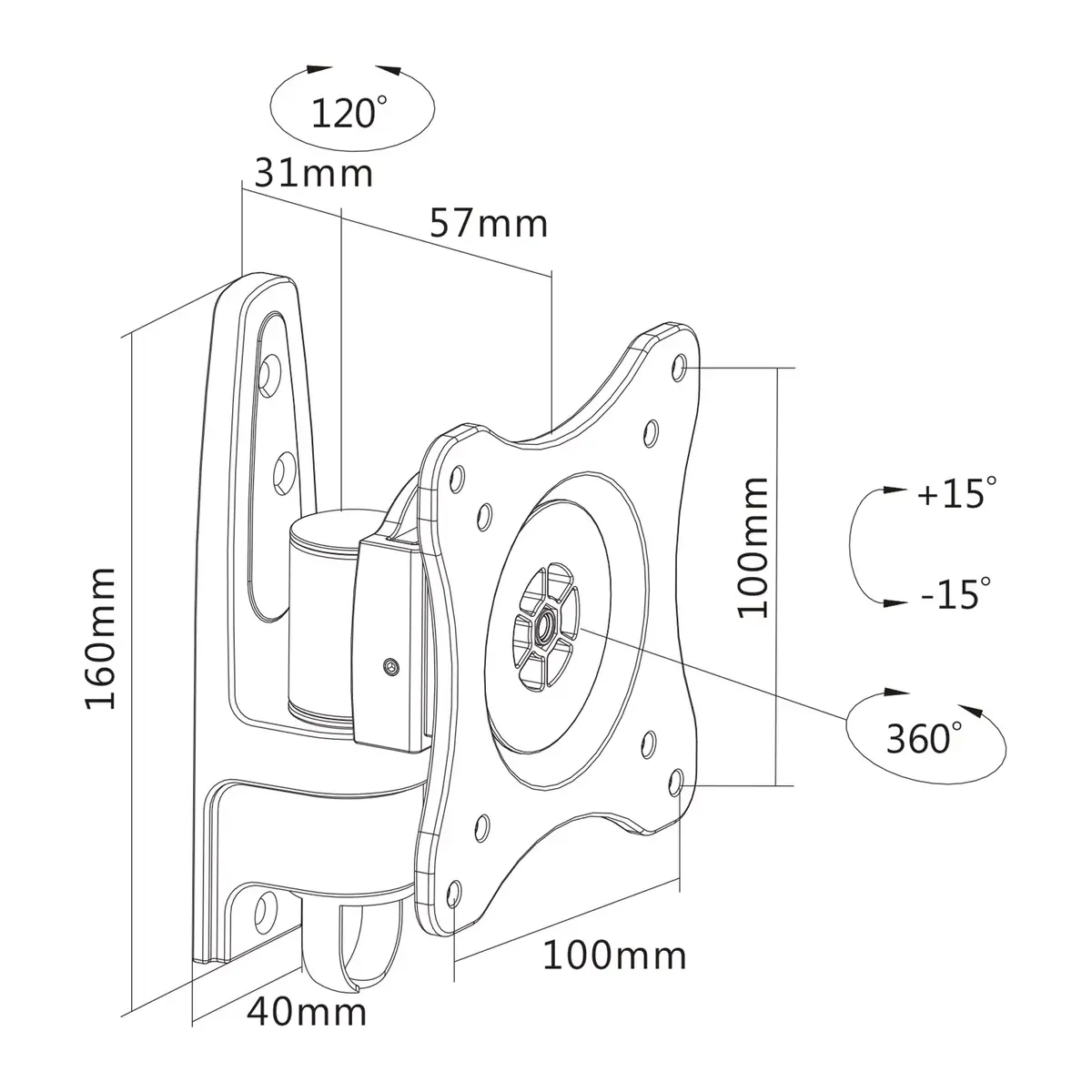 InLine wall mount 23107D Photo 3