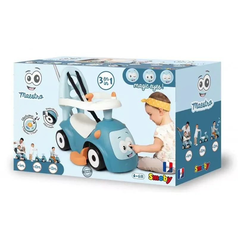 Детская каталка SMOBY Maestro 3-в-1 синяя Photo 11