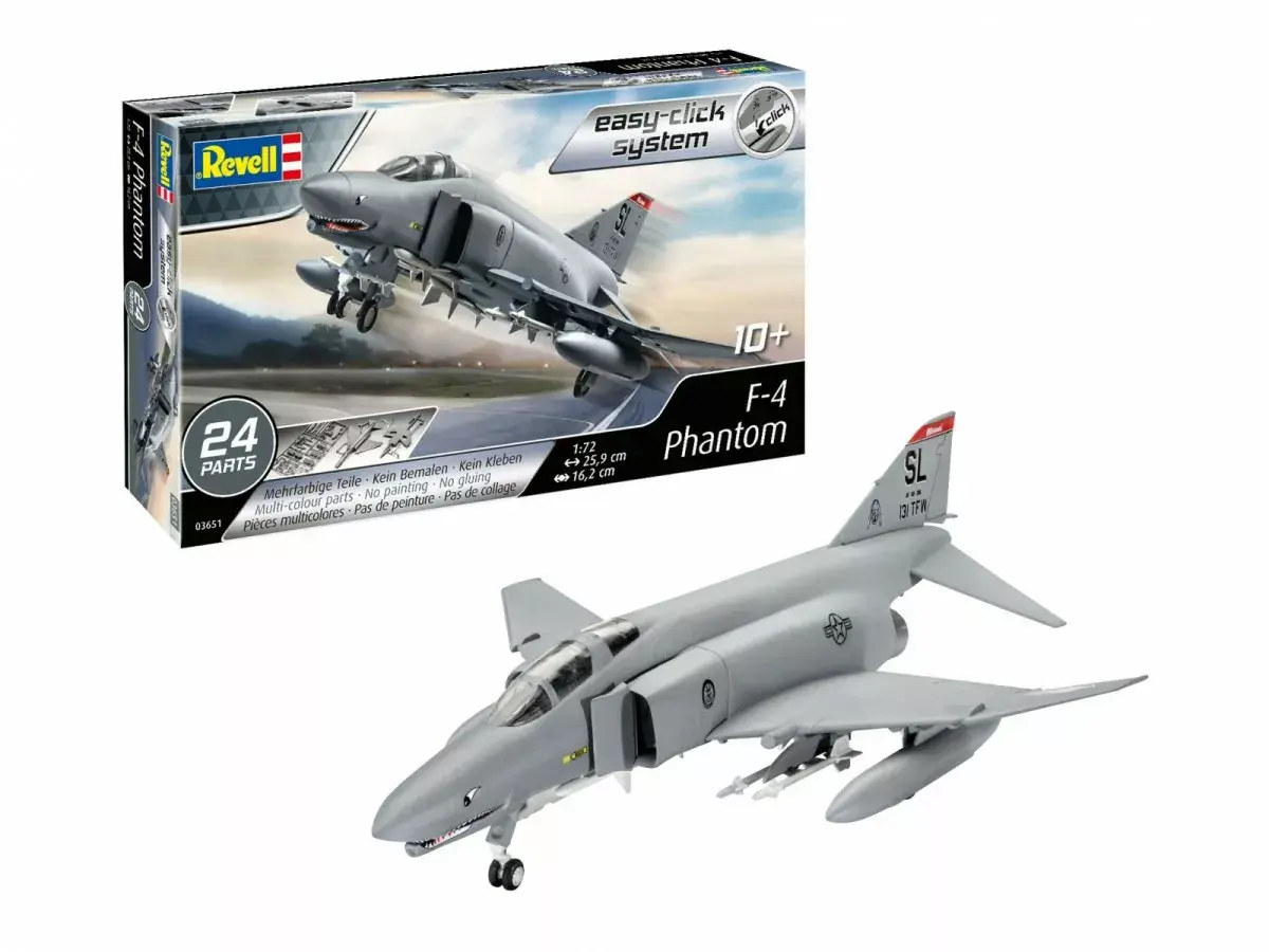 REVELL F-4E Phantom 1:72 Easy Click modelis Photo 2