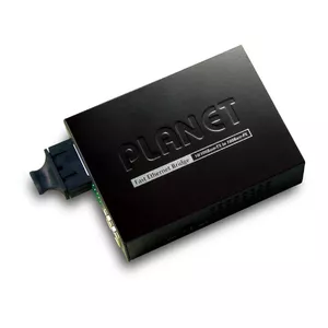 PLANET FT-802 tīlkla mediju pārveidotājs 100 Mbit/s 1310 nm Multi režīms, Viens režīms Melns