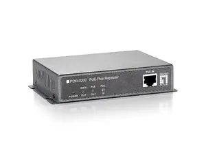 LevelOne kaskādes PoE atkārtotājs tīkla paplašinātājs 10/100Base-T(X) IEEE 802.3af/at 200m darbības rādiuss sienas montāža