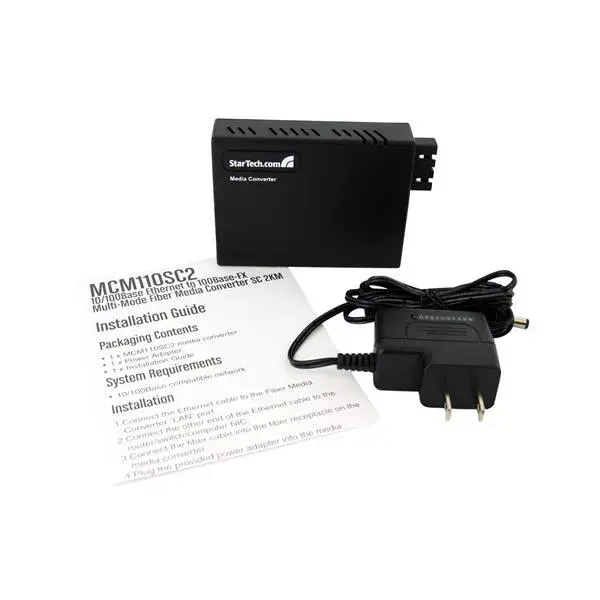 StarTech 10/100 мульти‑модовый волоконный медиаконвертер SC 2 км Photo 5