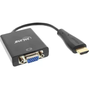 HDMI uz VGA pārveidotājs InLine ar audio ieeju