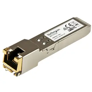 StarTech.com J8177CST HPE J8177C совместимый SFP модуль 1000BASE-T медный SFP в RJ45 Cat6/Cat5e 1GE Gigabit Ethernet Mini-GBIC трансивер 100м
