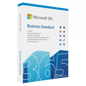 Microsoft 365 Business Standard 1 license(s) Subscription English 1 year(s)