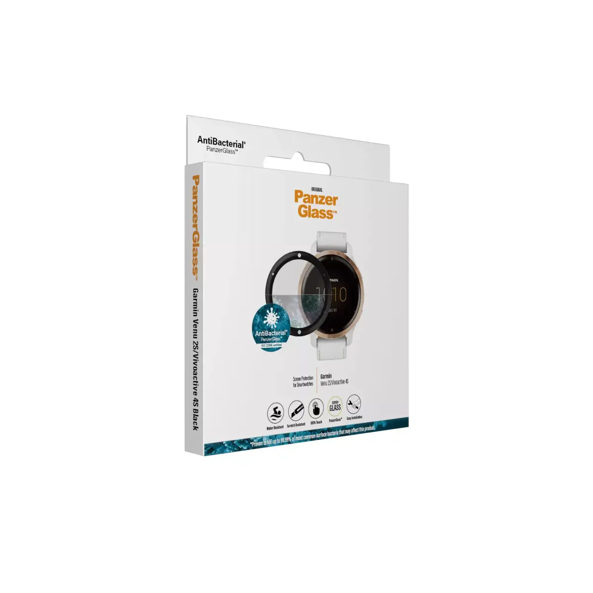 PanzerGlass защитное стекло для Garmin Venu 2S / Vivoactive 4s Photo 4