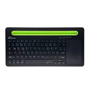 Клавиатура MediaRange MROS131 Office Bluetooth QWERTZ Немецкая Швейцарская Черная Зеленая