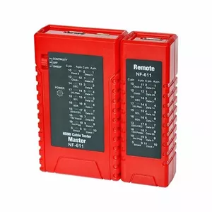 HiSmart HDMI cable tester NF622 compact design with LED indicators for HDMI cable continuity and pin mapping