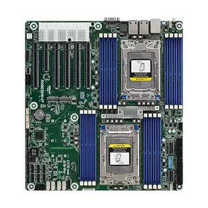 Motherboard ASRock ROME2D16-2T LGA 4094 EEB, dual-socket, 16 DIMM DDR4, 3.2 TB RDIMM, 5x PCIe x16 Gen4, 16x SATA III
