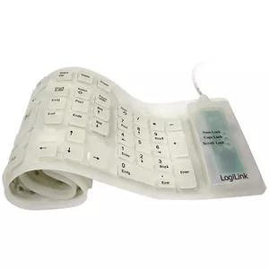 Keyboard LogiLink ID0018 USB PS/2 QWERTY White