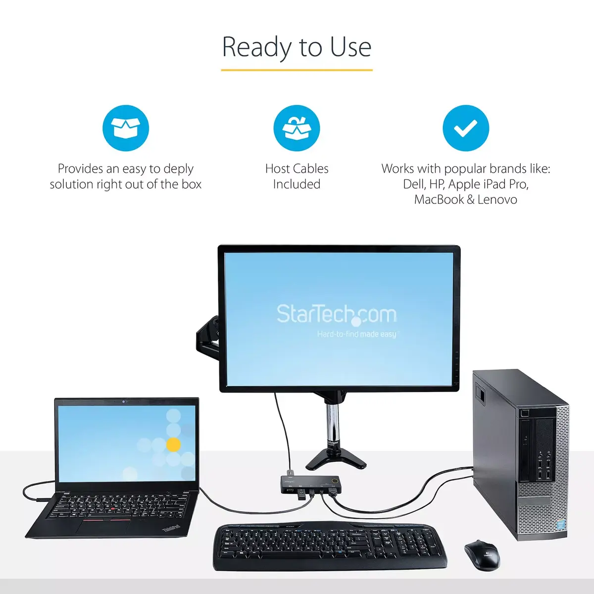 KVM switch StarTech SV221HUC4K — 2-port USB-A/USB-C, 4K 60Hz Photo 11