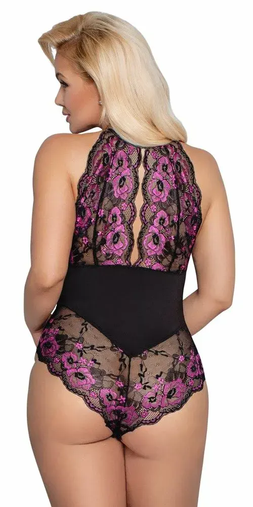 Cottelli Collection кружевное боди 3XL черное Photo 4