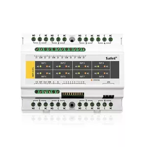Блок контроля доступа SATEL INT-IORS White — 8 каналов, 230 В AC, 12 Вт, компактный