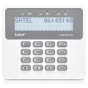 Central control unit accessory SATEL PRF-LCD-WRL — 433.05–434.79 MHz, range up to 200 m, 139×124×22 mm
