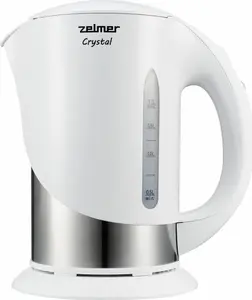 Электрический чайник Zelmer 1.7 L 1850 W Серебристый Белый