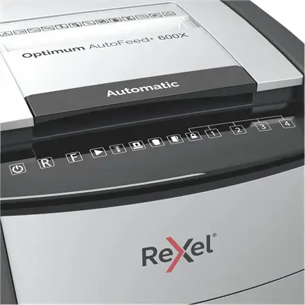 REXEL Optimum AutoFeed+ 600X dokumentu iznīcinātājs Photo 5