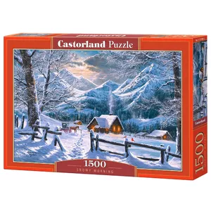 Castorland Snowy Morning 1500 pcs Puzle Ziemas