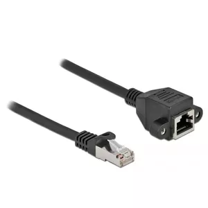 Network Extension Cable DeLOCK Cat.6A 50 cm Black