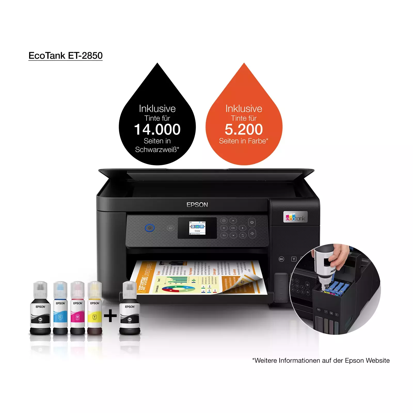 МФУ Epson EcoTank ET-2850 Photo 17