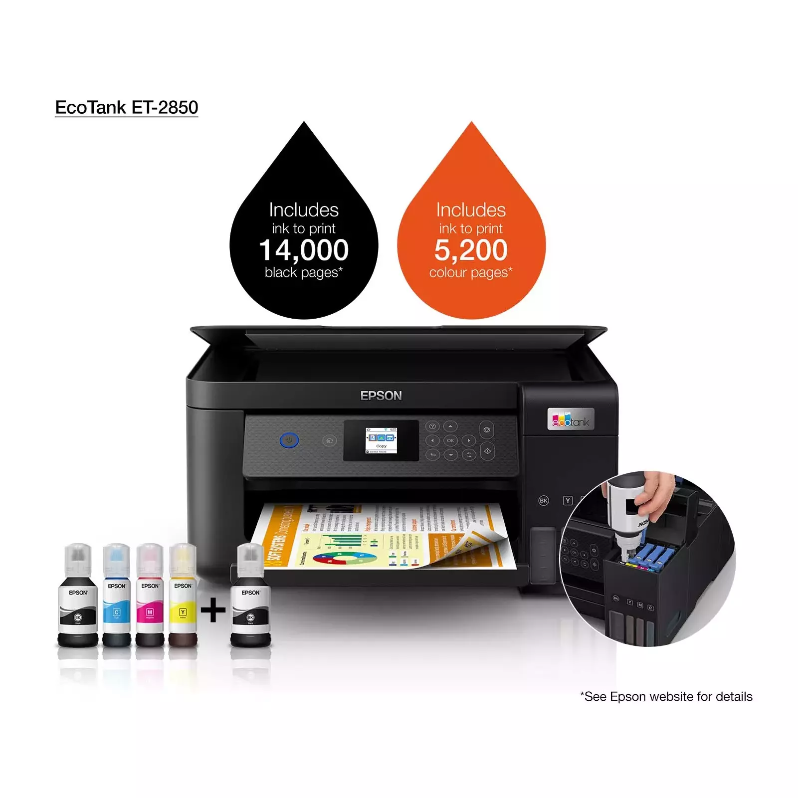 МФУ Epson EcoTank ET-2850 Photo 18
