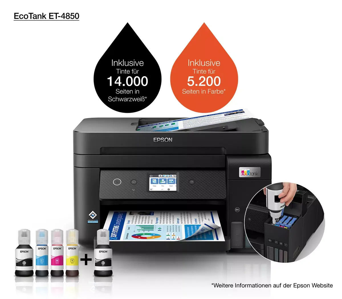 МФУ Epson EcoTank ET-4850 Photo 23