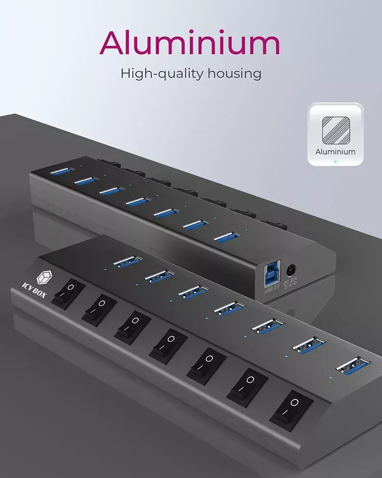 USB Hubs ICY BOX IB-HUB1701-C3 Photo 3