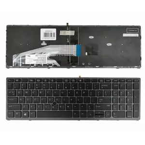Laptop keyboard HP backlit US layout compatible with ZBook 15 G3/G4 and ZBook 17 G3/G4