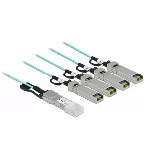 Active Optical Cable QSFP+ to 4 x SFP+ 5 m DeLOCK 84069