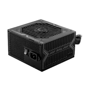 MSI MAG A550BN UK PSU '550W, 80 Plus Bronze certified, 12V Single-Rail, DC-to-DC Circuit, 120mm Fan, Non-Modular, Sleeved Cables, ATX Power Supply Unit, UK Powercord, Black'