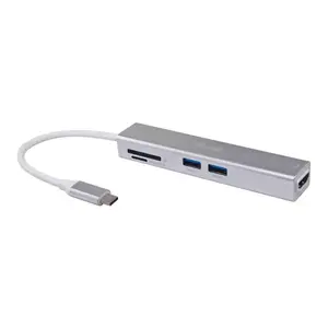 USB-C 5 в 1 Многофункциональный адаптер Equip