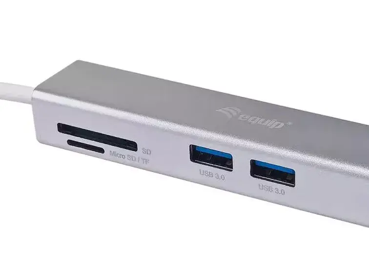 USB-C 5 в 1 Многофункциональный адаптер Equip Photo 6