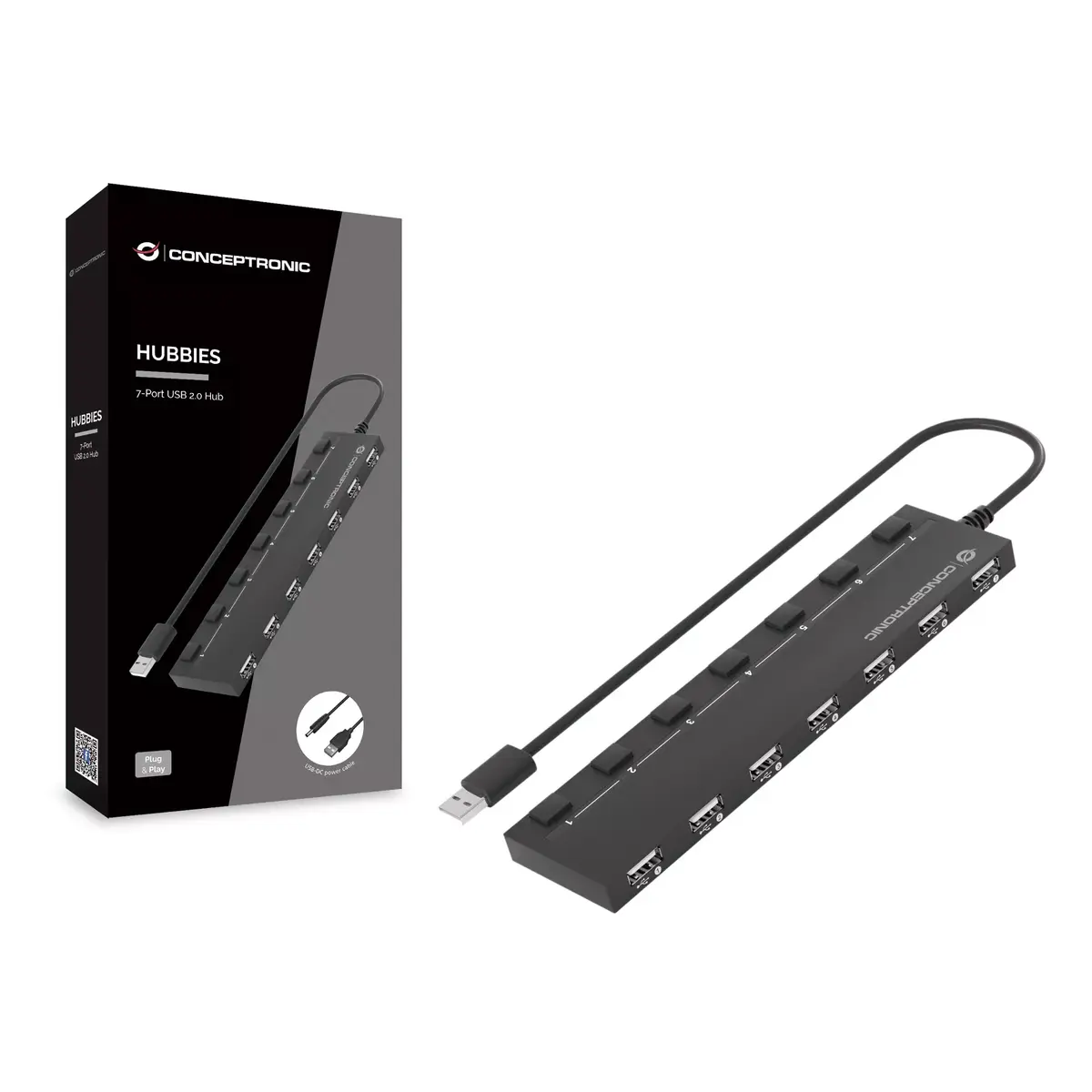 USB хаб Conceptronic HUBBIES 7-Port Photo 2