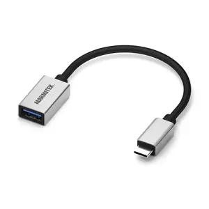 Marmitek Connect USB C to USB-A adapteris 0.15 m Melns Sudraba