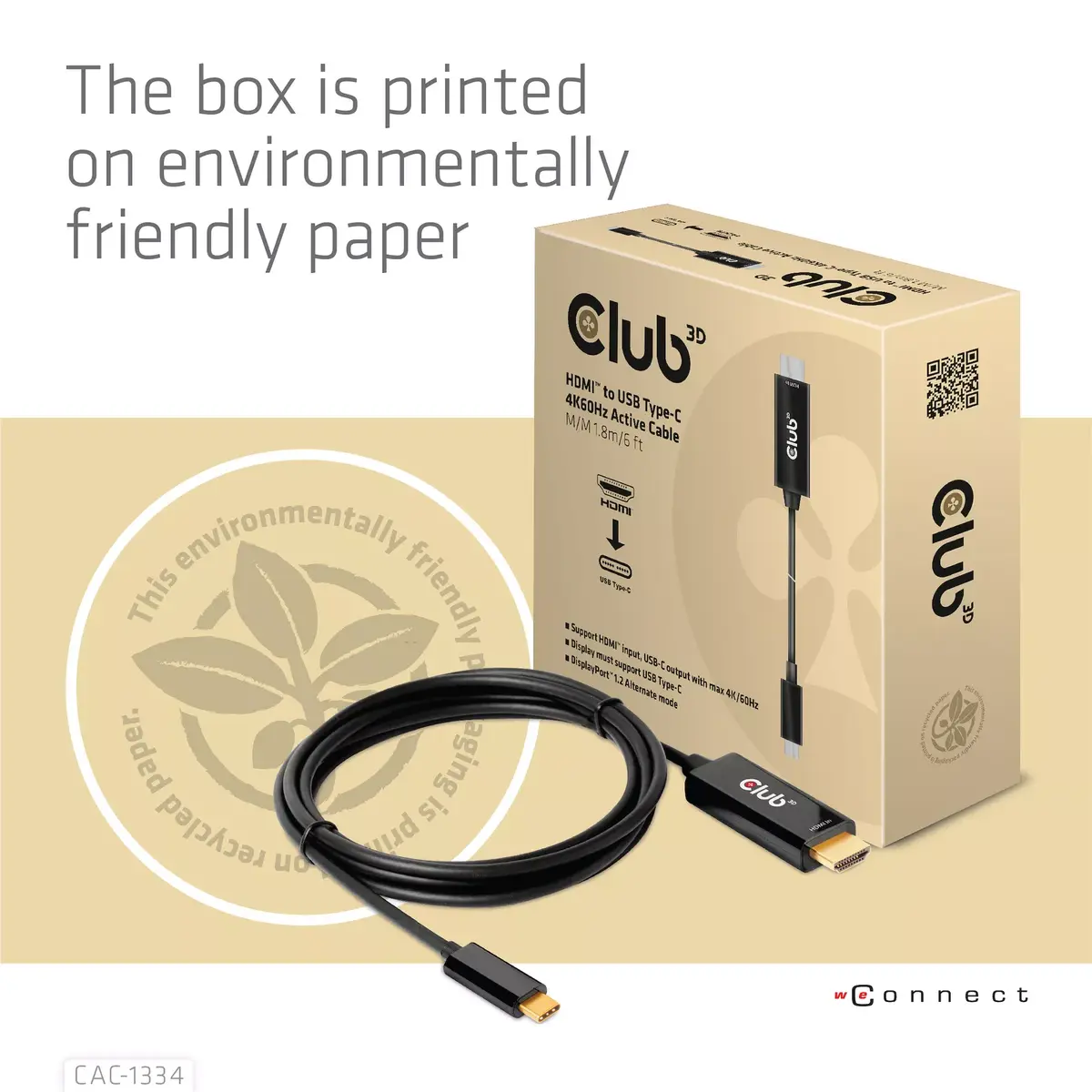 HDMI uz USB Type-C kabelis CLUB3D CAC-1334 Photo 9