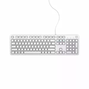 Проводная полноразмерная клавиатура Dell KB216 USB QWERTZ немецкая белая
