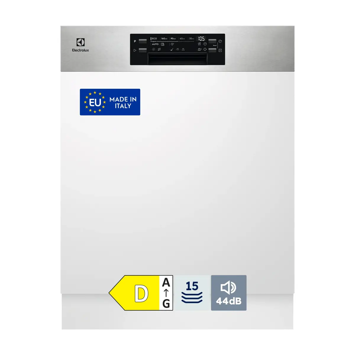 Electrolux EEM69300IX daļēji iebūvējama trauku mazgājamā