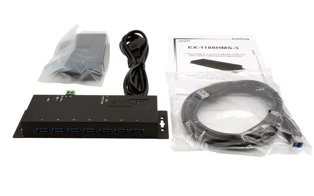 USB Hub EXSYS EX-1188HMS-3 Photo 2