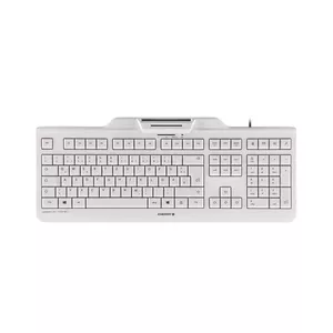 Klaviatūra CHERRY KC 1000 SC Vadu Smartcard klaviatūra Gaiši pelēka USB QWERTY UK