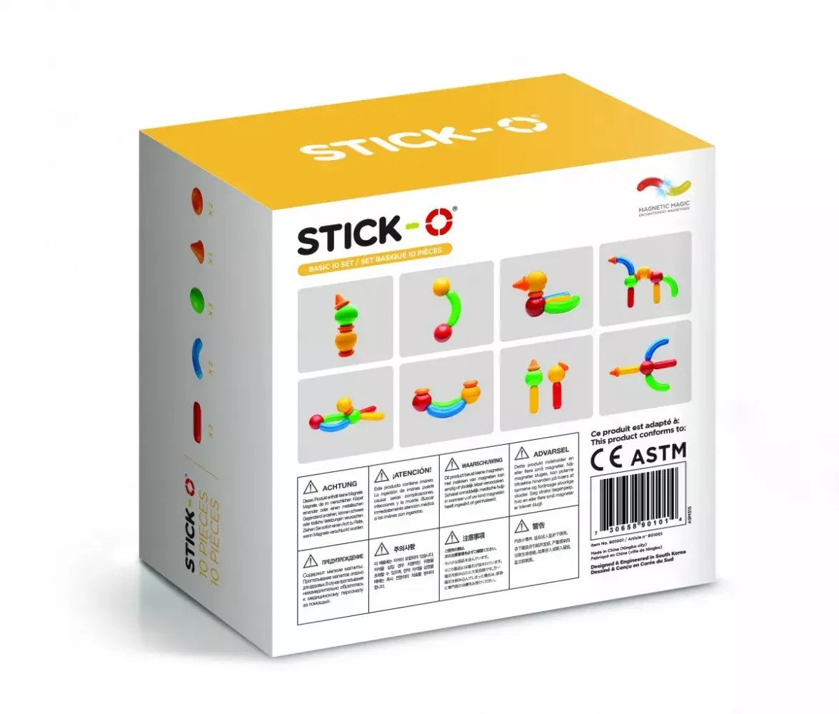 MAGFORMERS Blocks Stick O basic 10 шт. набор Photo 2