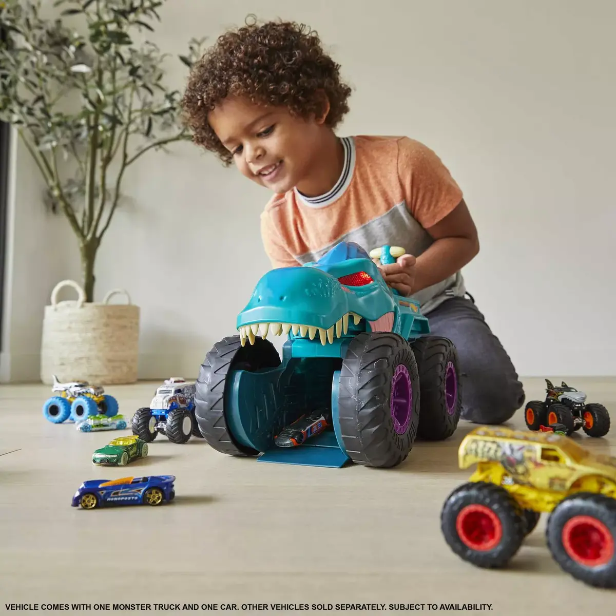 Transportlīdzekļu komplekts Hot Wheels Monster Trucks Car Chompin' Mega-Wrex Photo 2