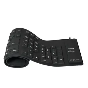 Keyboard LogiLink ID0019A Universal USB QWERTZ German Black