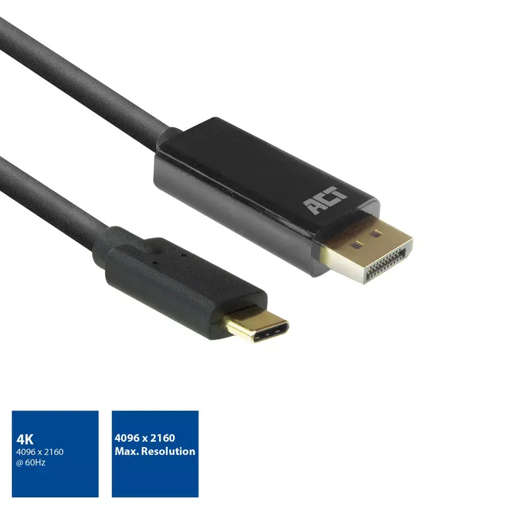 USB-C uz DisplayPort kabelis ACT AC7325 Photo 2