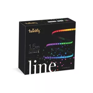 Twinkly  Line 100L RGB Vieda LED Lenta, 1,5 metrus garš Start KIT, melns, BT+WiFi, Gen II, IP20