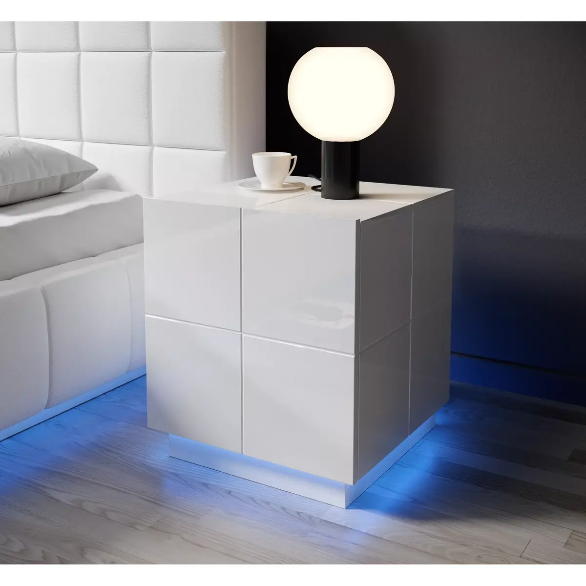 Bedside light cama meble Cama REJA (light blue) Photo 2