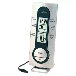 Technoline WS 7033 digital weather station Anthracite, Blue, Silver