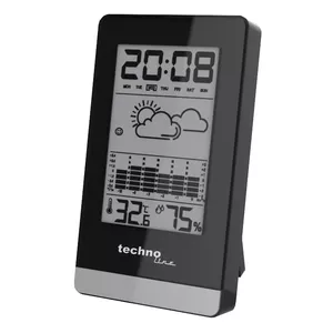 Technoline WS 9125 digital weather station Black, Silver