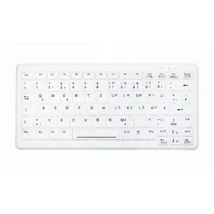 Keyboard Active Key AK-C4110 Medical RF Wireless QWERTZ German White