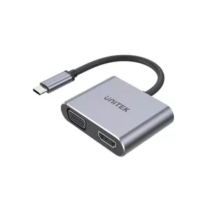 UNITEK D1049A laptop dock/port replicator USB 2.0 Type-C Silver