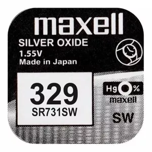 Button cell battery Maxell SR731SW 1.55V Silver Oxide, single piece