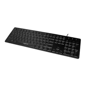 Keyboard LogiLink ID0138 Universal USB German Black